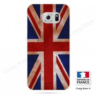 Coque Galaxy S6 souple motif Drapeau UK vintage - Crazy Kase