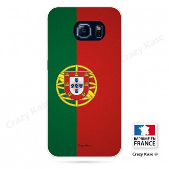 Coque Galaxy S6 souple motif Drapeau Portugais - Crazy Kase