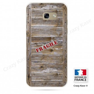 Coque Galaxy A3 (2016) souple effet Caisse en bois - Crazy Kase