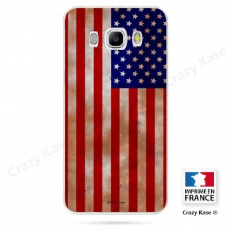 Coque Galaxy J5 (2016) souple motif Drapeau Américain - Crazy Kase