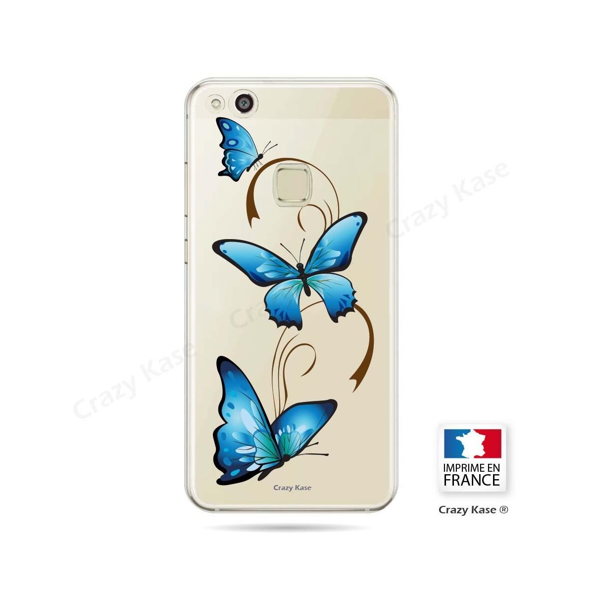 Coque Huawei P10 Lite souple motif Papillon sur Arabesque - Crazy Kase