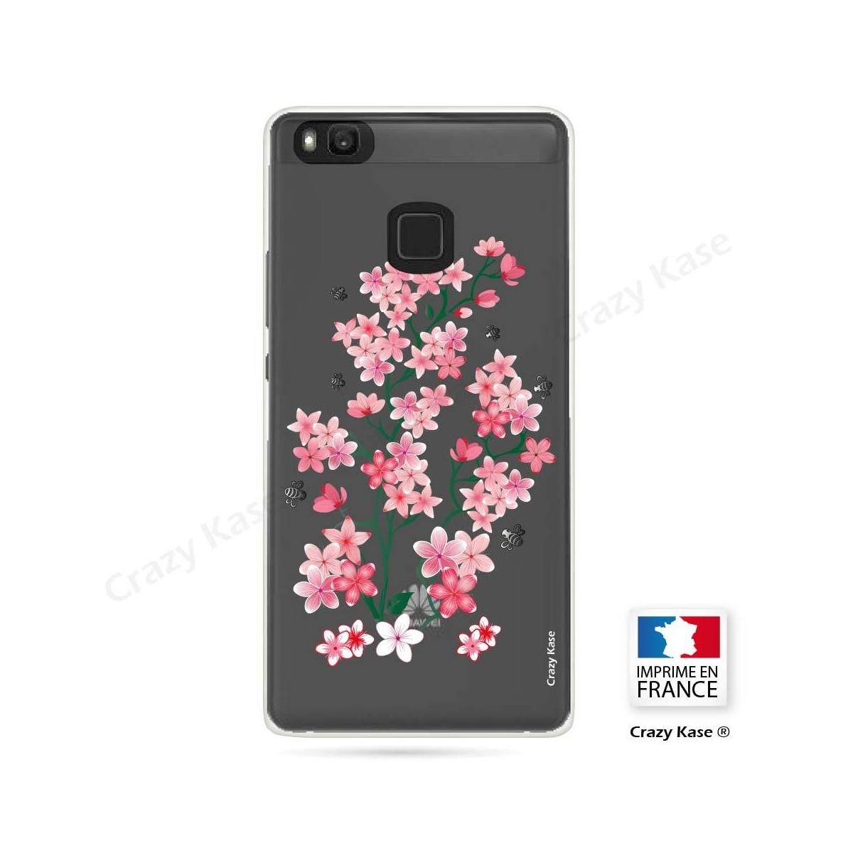 Coque Huawei P9 Lite souple motif Fleurs de Sakura - Crazy Kase