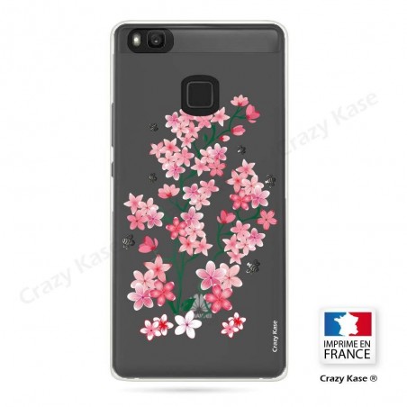 Coque Huawei P9 Lite souple motif Fleurs de Sakura - Crazy Kase