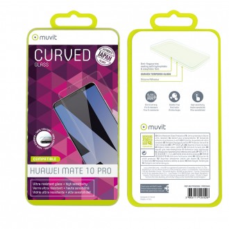 Film Huawei Mate 10 Pro protection écran verre trempé incurvé - Muvit