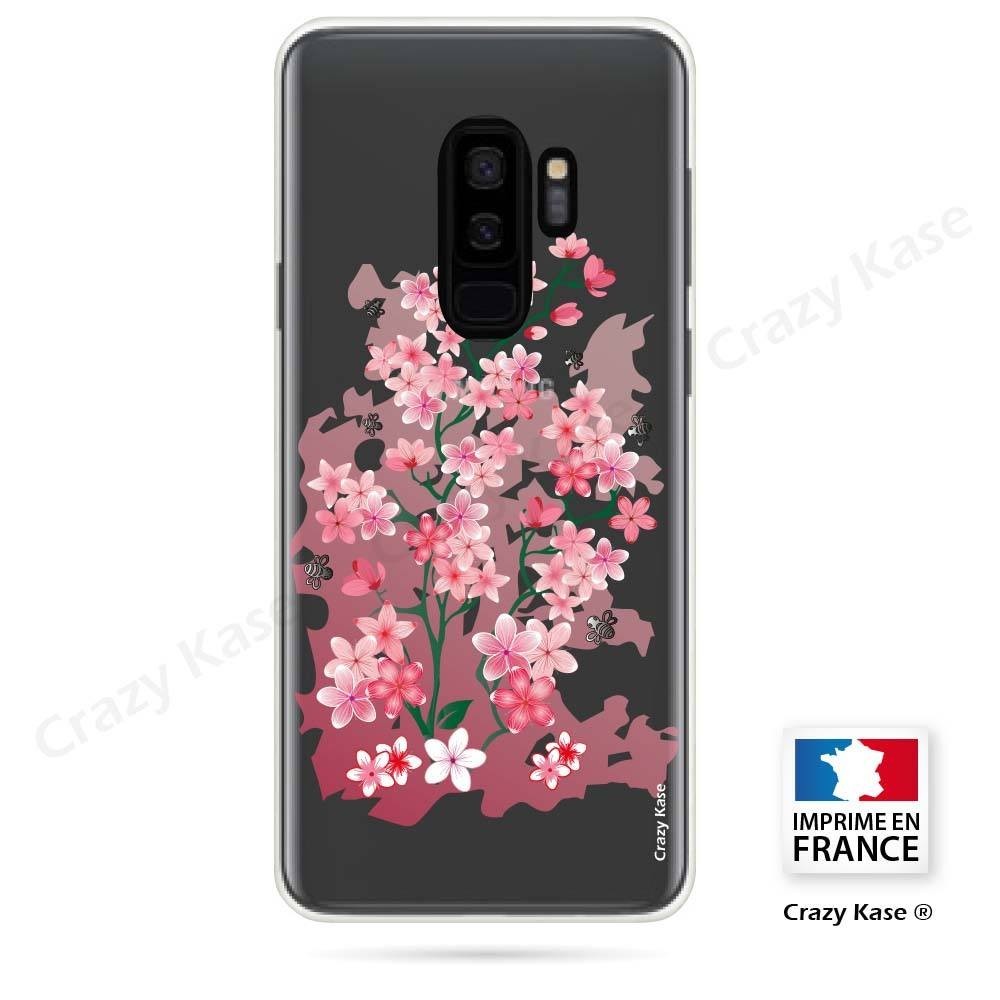 Coque Galaxy S9+ souple motif Fleurs de Cerisier - Crazy Kase