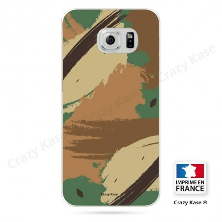 Coque Galaxy S6 Edge souple motif Camouflage - Crazy Kase