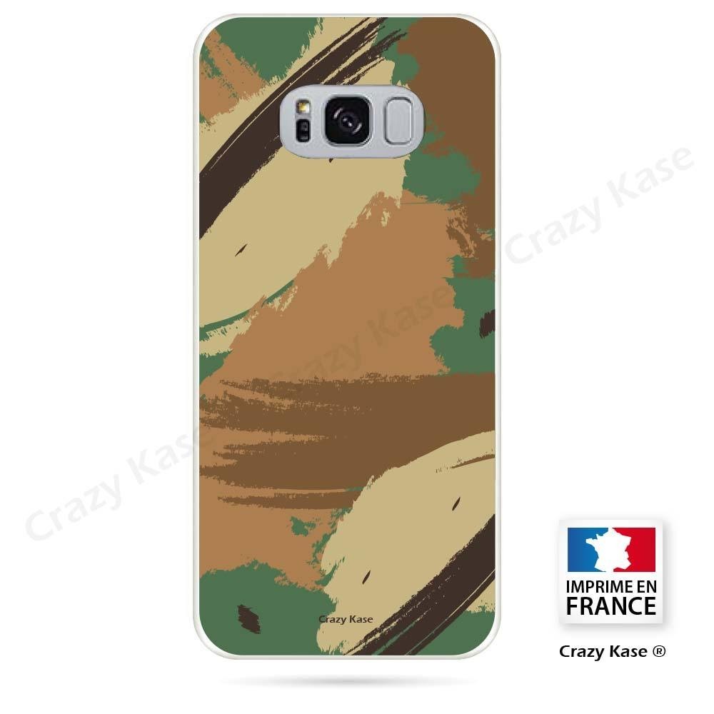 Coque Galaxy S8 souple motif Camouflage - Crazy Kase