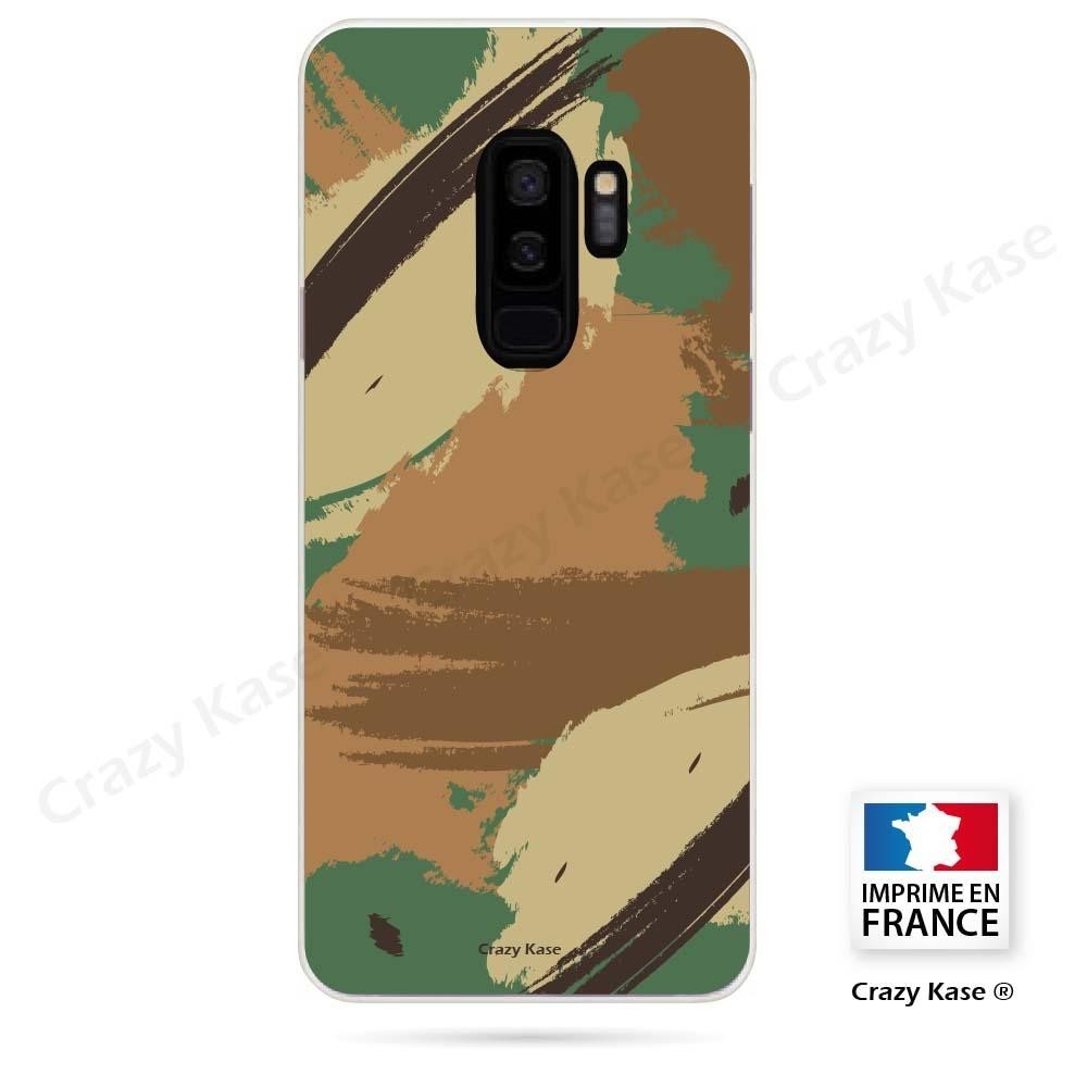 Coque Galaxy S9+ souple motif Camouflage - Crazy Kase