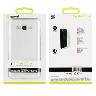 Coque Galaxy J7 (2016) Transparente et rigide - Muvit