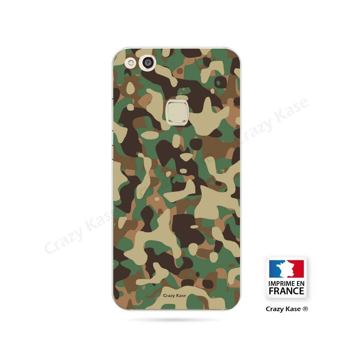Coque Huawei P10 Lite souple motif Camouflage militaire - Crazy Kase