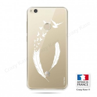 Coque Huawei P8 Lite (2017) souple motif Plume et envol d'oiseaux - Crazy Kase