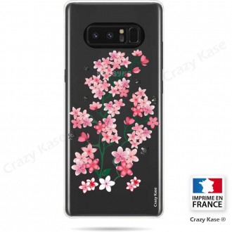 Coque Galaxy Note 8 souple motif Fleurs de Sakura - Crazy Kase