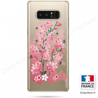 Coque Galaxy Note 8 souple motif Fleurs de Cerisier - Crazy Kase
