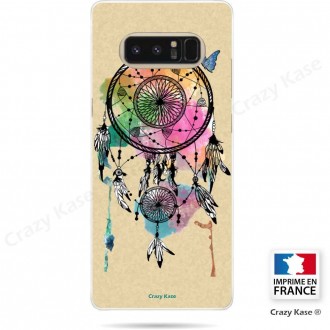 Coque Galaxy Note 8 souple motif Attrape rêve et papillon - Crazy Kase