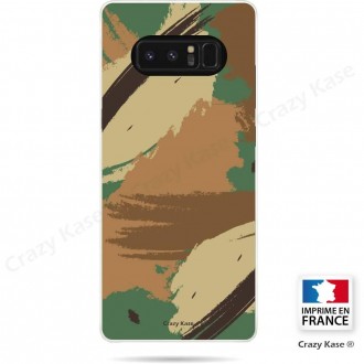 Coque Galaxy Note 8 souple motif Camouflage - Crazy Kase