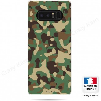Coque Galaxy Note 8 souple motif Camouflage militaire - Crazy Kase