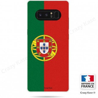 Coque Galaxy Note 8 souple motif Drapeau Portugais - Crazy Kase