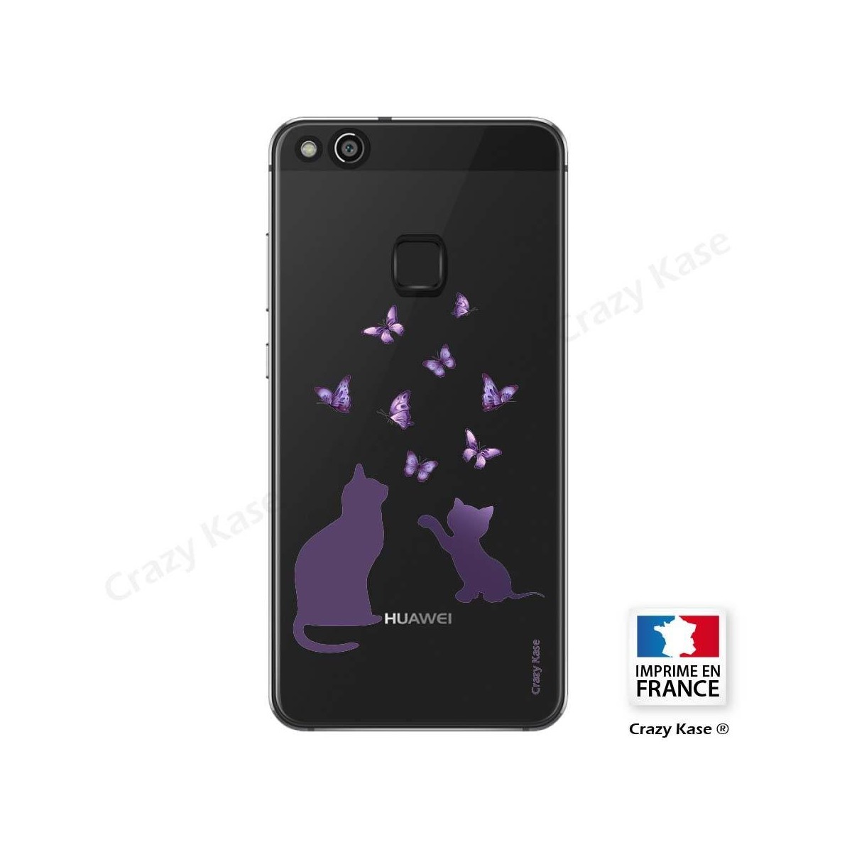 Coque Huawei P10 Lite souple Chaton jouant avec papillon - Crazy Kase