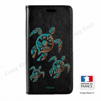 Etui Galaxy S8 Plus noir motif Famille Tortue - Crazy Kase