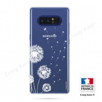 Coque Galaxy Note 8 souple Fleurs de pissenlit - Crazy Kase