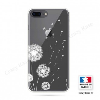 Coque iPhone 8 Plus souple Fleurs de pissenlit - Crazy Kase