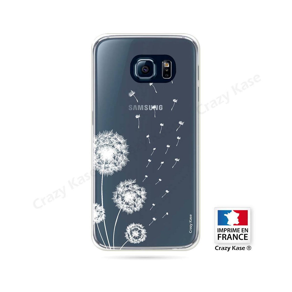 Coque Galaxy S6 Edge souple Fleurs de pissenlit - Crazy Kase