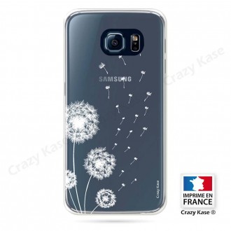 Coque Galaxy S6 souple Fleurs de pissenlit - Crazy Kase