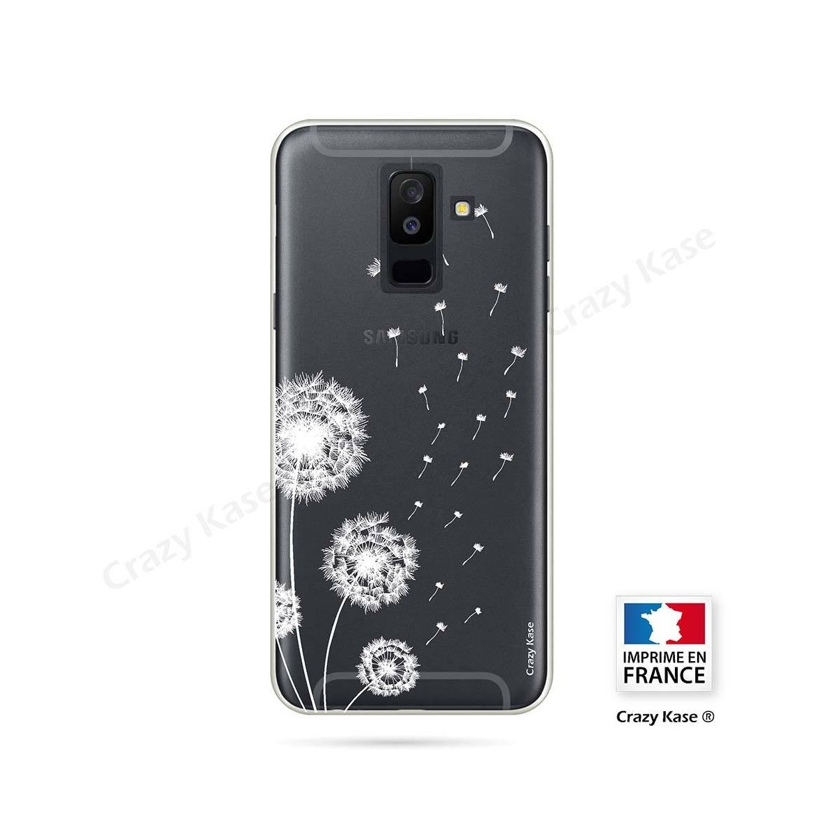 Coque Galaxy A6 Plus (2018) souple Fleurs de pissenlit - Crazy Kase