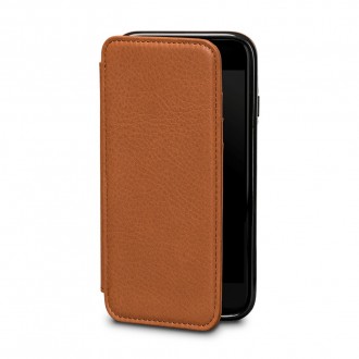Etui iPhone 8 / iPhone 7 en cuir véritable porte-cartes marron - Sena Cases