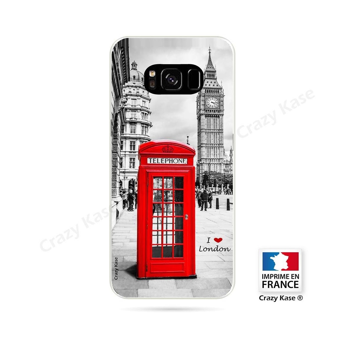 Coque Galaxy S8 souple motif Londres -  Crazy Kase