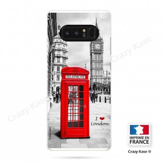 Coque Galaxy Note 8 souple motif Londres -  Crazy Kase
