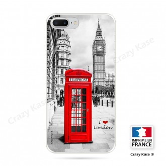 Coque iPhone 8 Plus souple motif Londres -  Crazy Kase