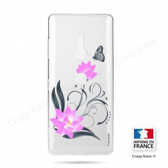 Coque Sony Xperia XZ3 souple motif Fleur de lotus et papillon- Crazy Kase