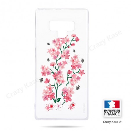 Coque Galaxy Note 9 souple motif Fleurs de Sakura - Crazy Kase