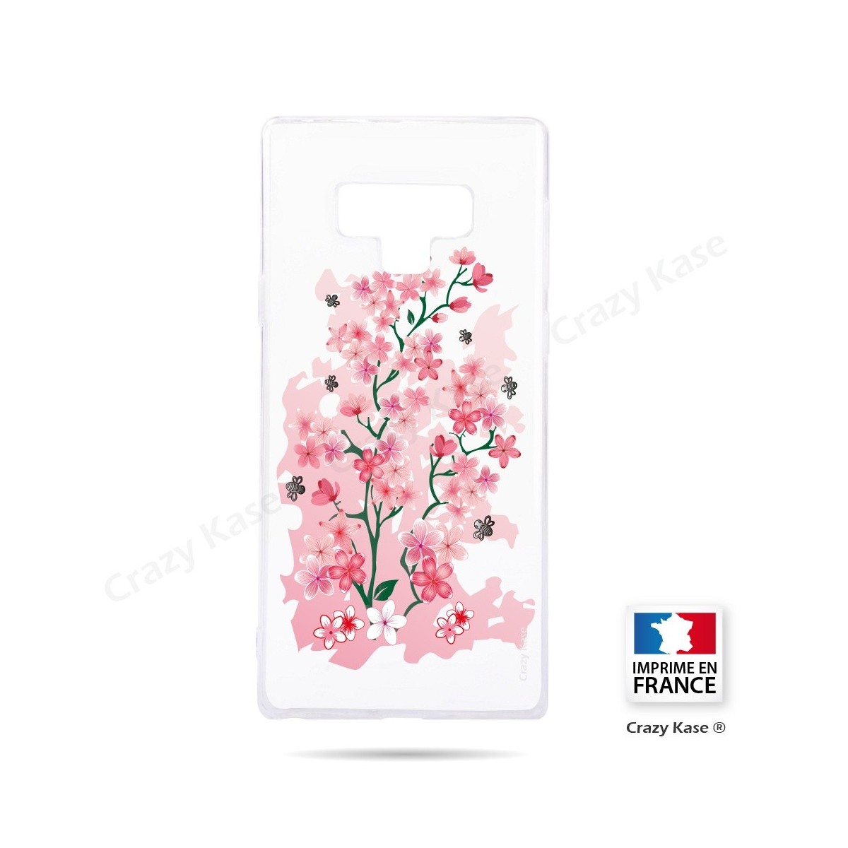 Coque Galaxy Note 9 souple motif Fleurs de Cerisier - Crazy Kase