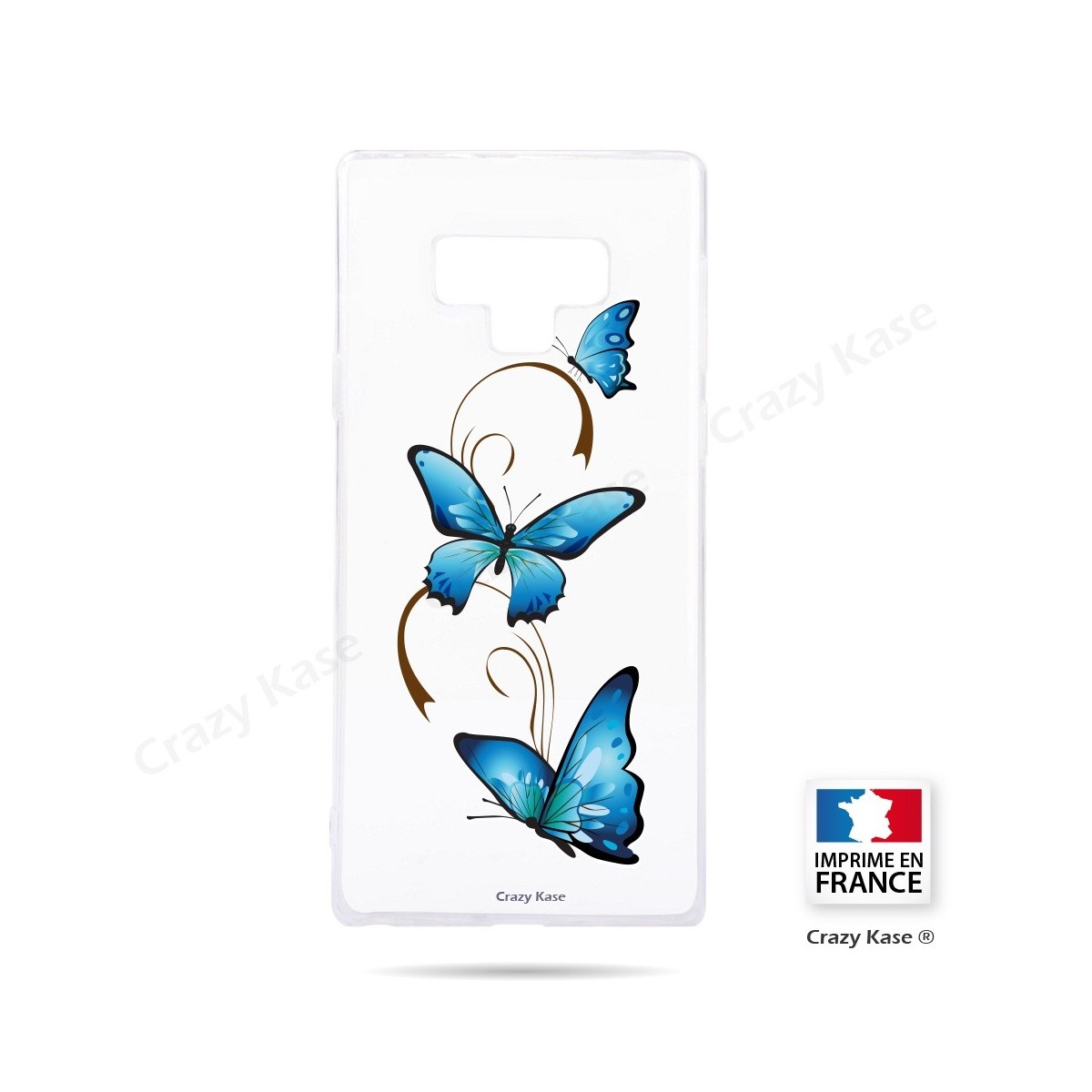 Coque Galaxy Note 9 souple motif Papillon sur Arabesque - Crazy Kase