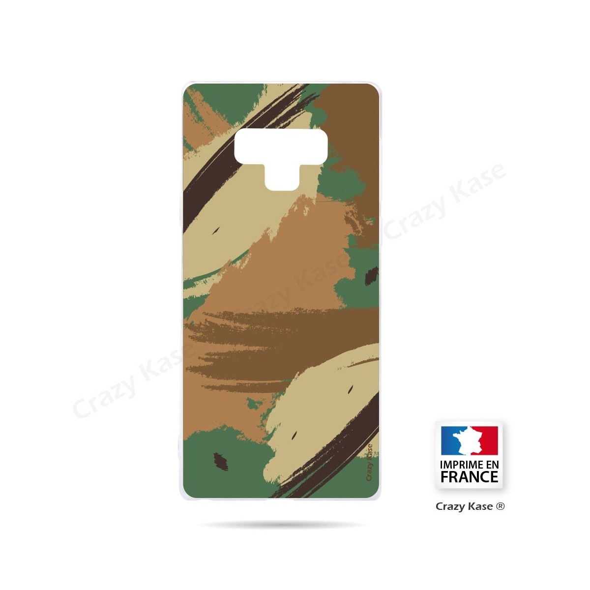 Coque Galaxy Note 9 souple motif Camouflage - Crazy Kase