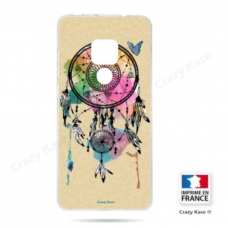 Coque Huawei Mate 20 souple motif Attrape rêve et papillon - Crazy Kase