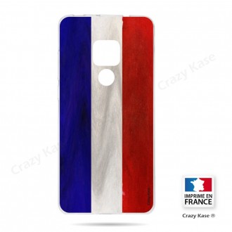 Coque Huawei Mate 20 souple Drapeau Français Vintage- Crazy Kase
