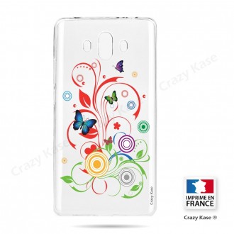 Coque Huawei Mate 10 souple motif Papillons et Cercles - Crazy Kase