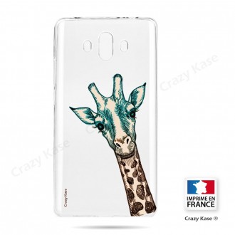 Coque Huawei Mate 10 souple motif Tête de Girafe - Crazy Kase