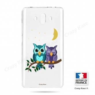 Coque Huawei Mate 10 souple motif chouettes au clair de lune - Crazy Kase