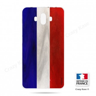 Coque Huawei Mate 10 souple Drapeau Français Vintage- Crazy Kase