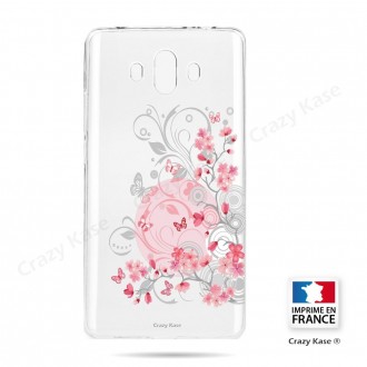 Coque Huawei Mate 10 souple Fleurs et papillons -  Crazy Kase