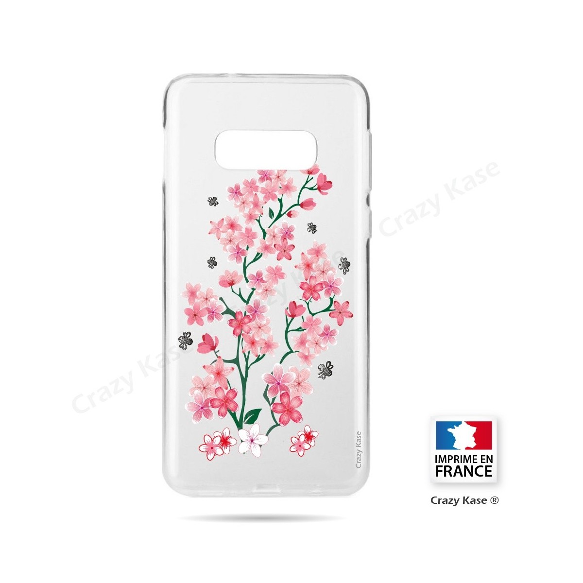 Coque Galaxy S10e souple motif Fleurs de Sakura - Crazy Kase