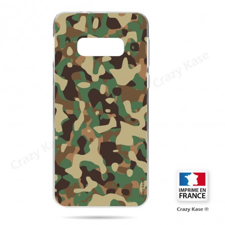 Coque Galaxy S10e  souple motif Camouflage militaire - Crazy Kase