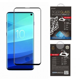Film Galaxy S10 protection écran verre trempé avec applicateur - Muvit