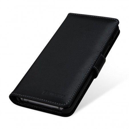 Etui Galaxy S10 Plus porte-cartes Noir nappa en cuir véritable - Stilgut