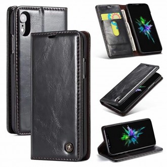 Etui iPhone Xr porte-cartes Noir - CaseMe