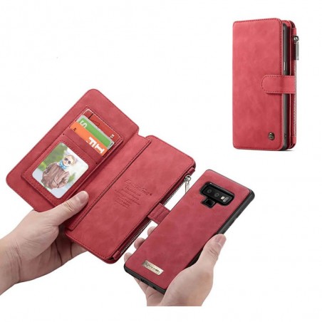 Etui Galaxy Note 9 Portefeuille multifonctions Rouge - CaseMe